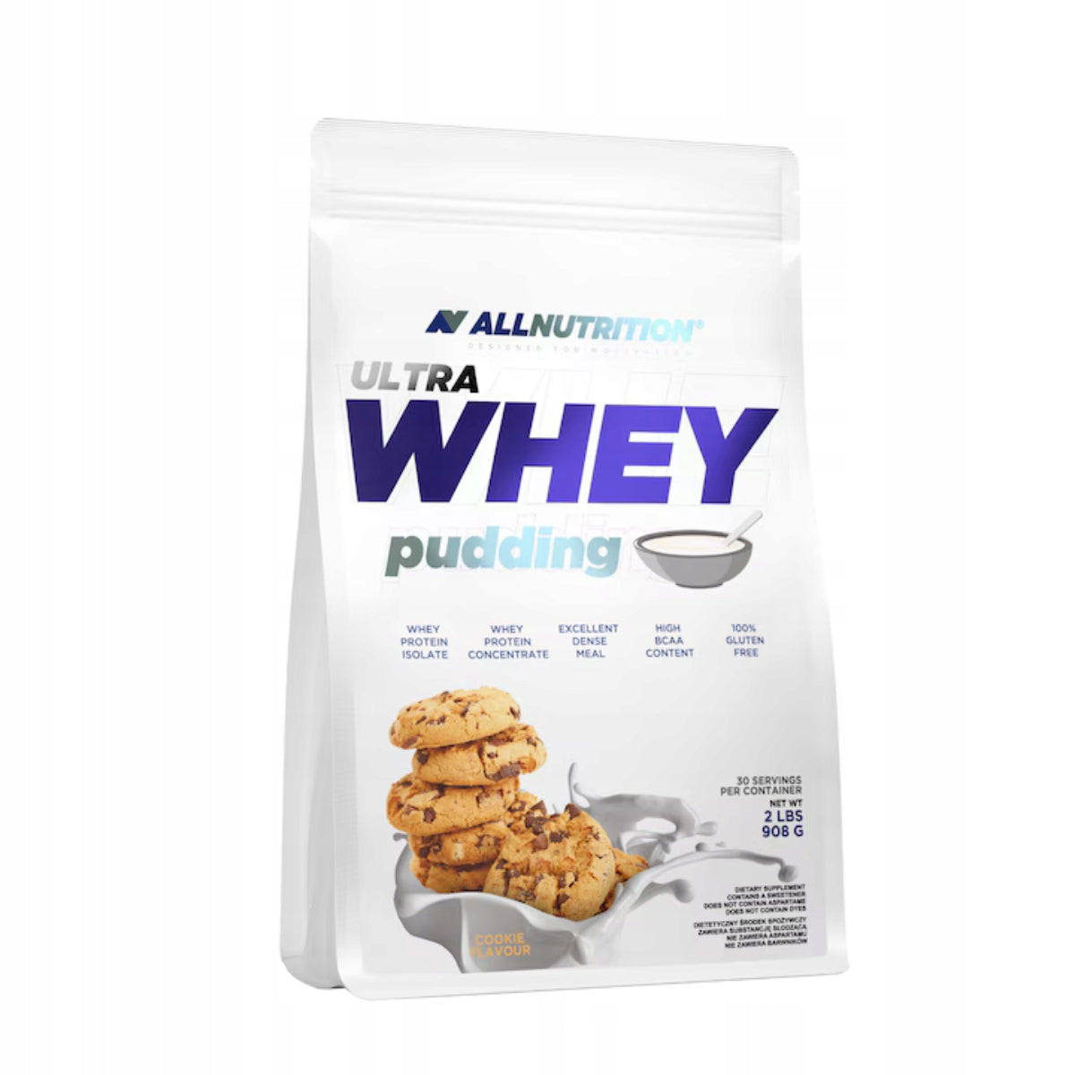 ALLNUTRITION ULTRA WHEY PUDDING 908g COOKIE PROTEIN WPI WPC PUDDING PROTEIN