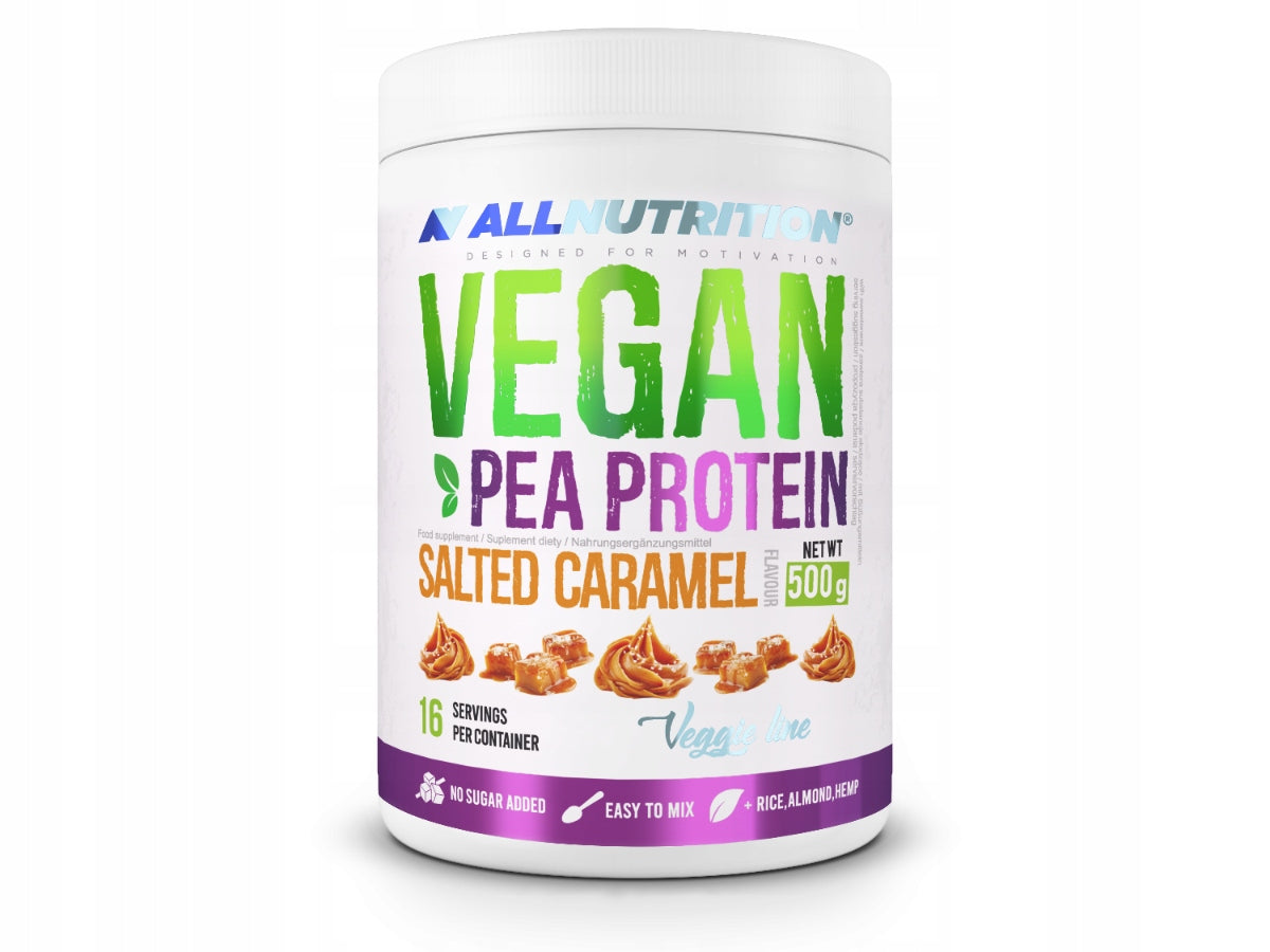 ALLNUTRITION VEGAN PEA PROTEIN 500G PEA PROTEIN VEGAN SALTY CARAMEL