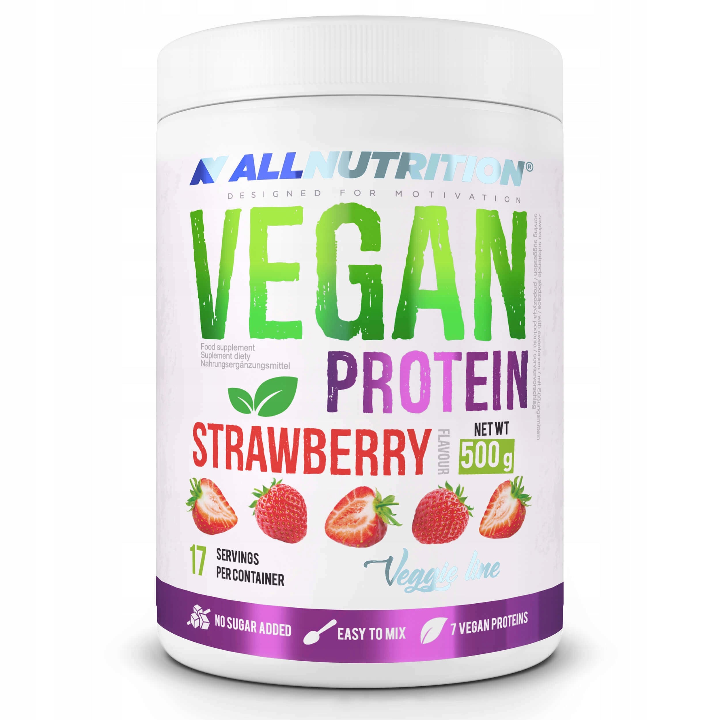 ALLNUTRITION VEGAN PROTEIN 500g VEGETABLE PROTEIN VEGAN MUSCLES Expiration date not specified