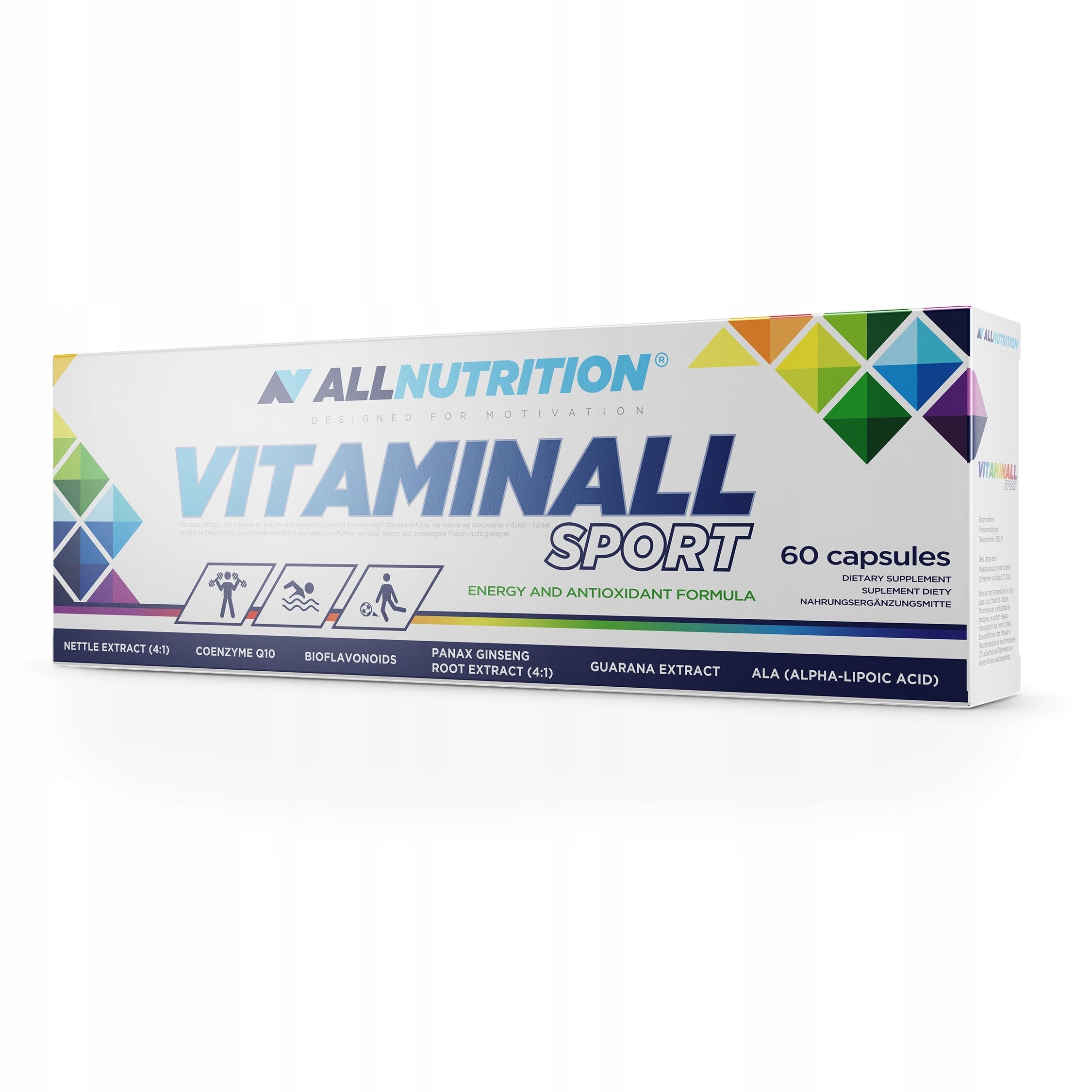 ALLNUTRITION VITAMINALL SPORT 60CAP VITAMINS MINERALS IMMUNITY HEALTH