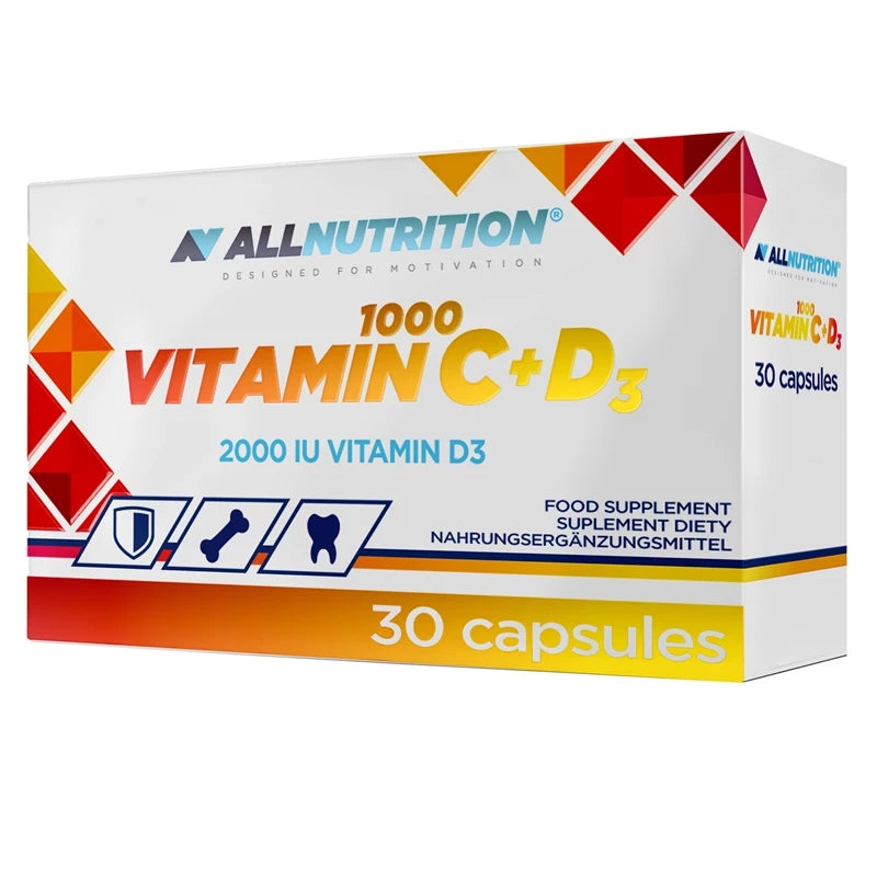 ALLNUTRITION Vitamin C 1000 + D3 - 30 caps.