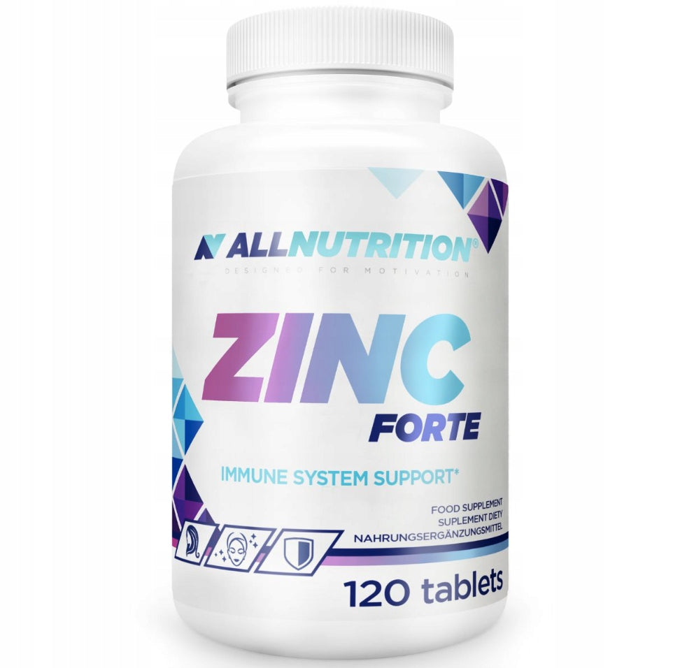 ALLNUTRITION ZINC FORTE 120 TABLETS ZINC METABOLISM SKIN HAIR NAILS