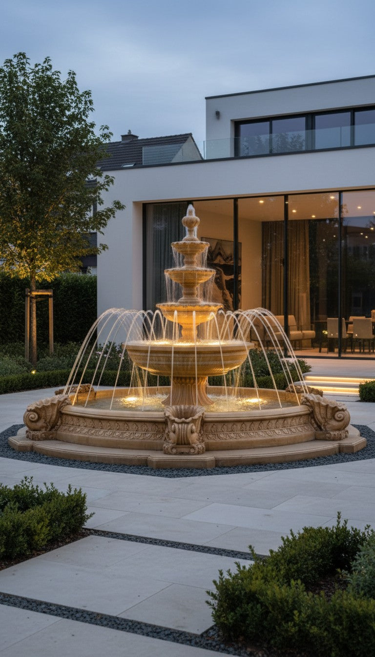 ALMERIA GARDEN FOUNTAIN + MARINO FOUNTAIN EYELET WITH RING AND 13 COLORS