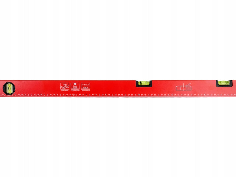 ALUMINIUM ANGLE 1200X600MM LIGHTWEIGHT READABLE 4 LIBELLE ACCURACY 0,5mm/m Length (mm) 1200