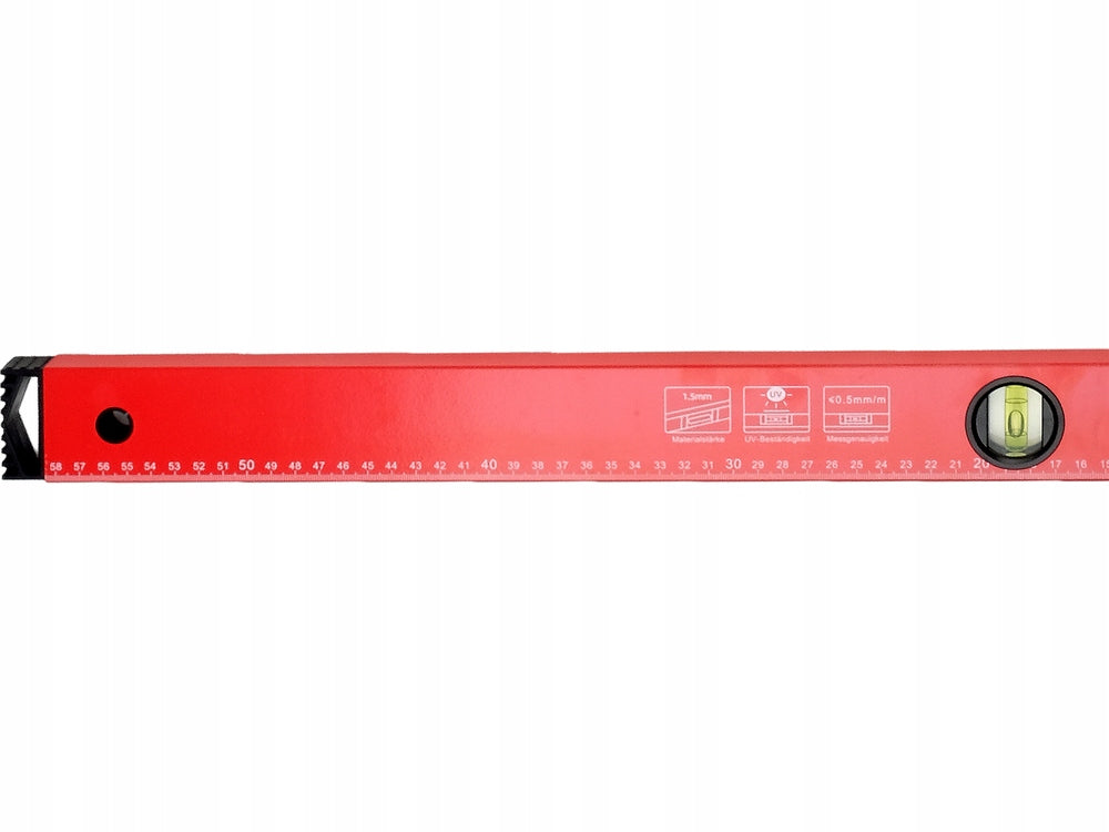ALUMINIUM ANGLE 1200X600MM LIGHTWEIGHT READABLE 4 LIBELLE ACCURACY 0,5mm/m Width 600 mm