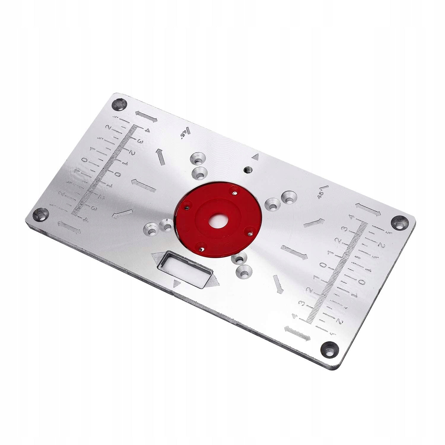 ALUMINIUM PLATE FOR MILLING TABLE 235X120X8MM 70X62MM Brand Katsu