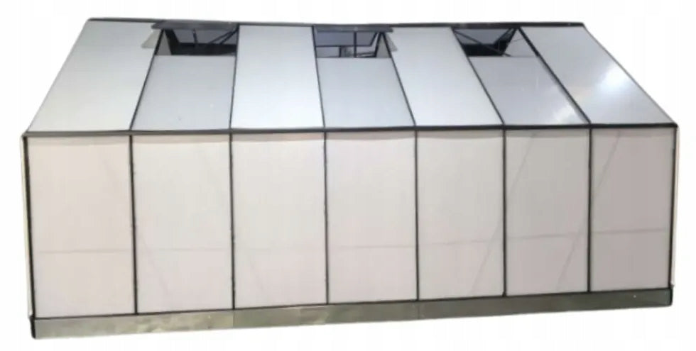 ALUMINIUM POLYCARBONATE GREENHOUSE 4 mm – 11 m² BLACK Manufacturer Bass Polska