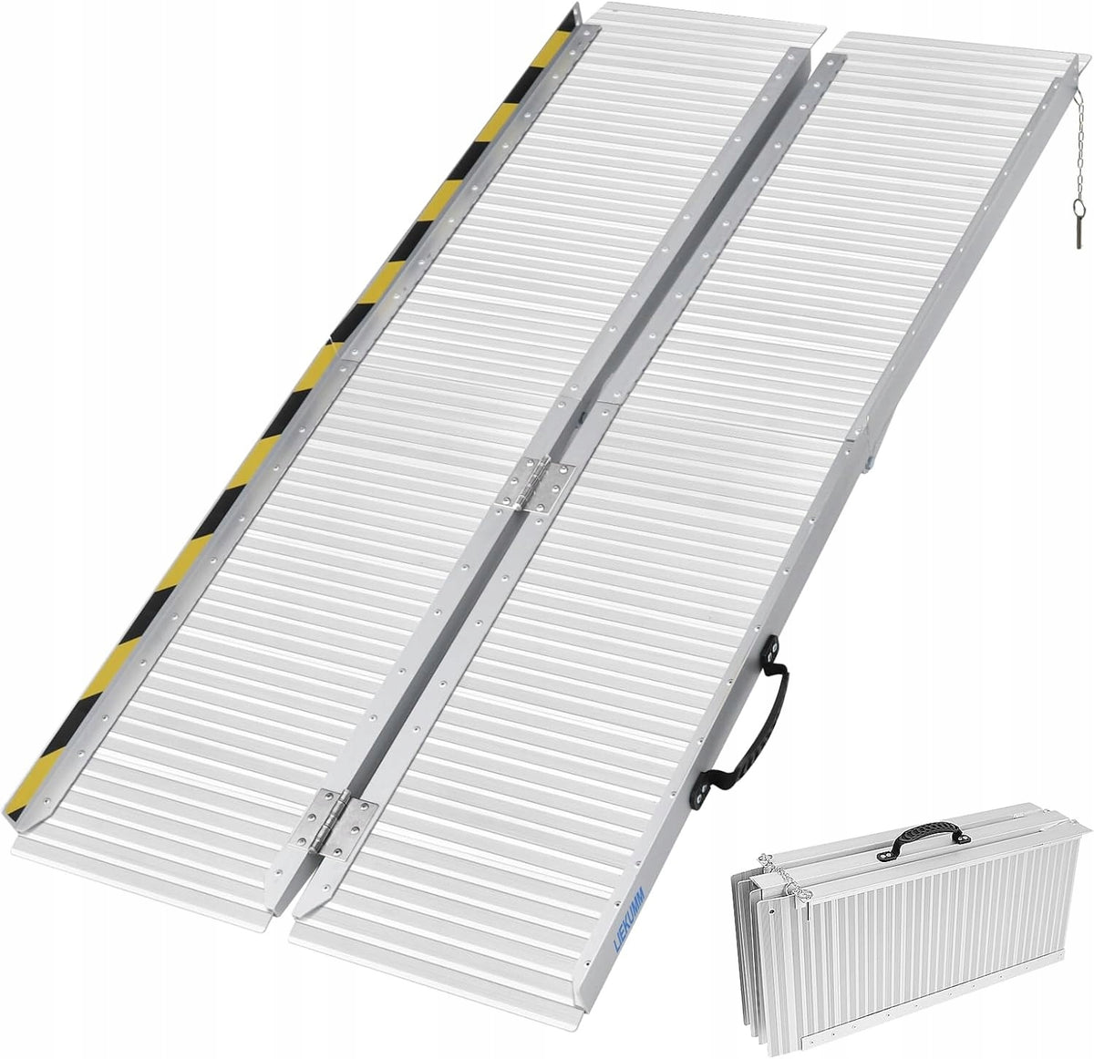 ALUMINIUM RAMP FOLDING 151X74 TO 300KG DRIVEWAYS TROLLEYS BICYCLES CURBS