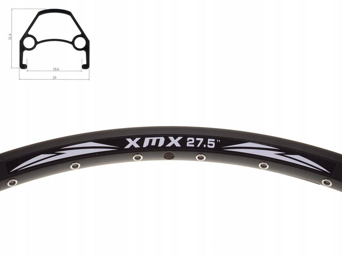 ALUMINIUM RIM XMX FOR DISCS - 27,5" Color black