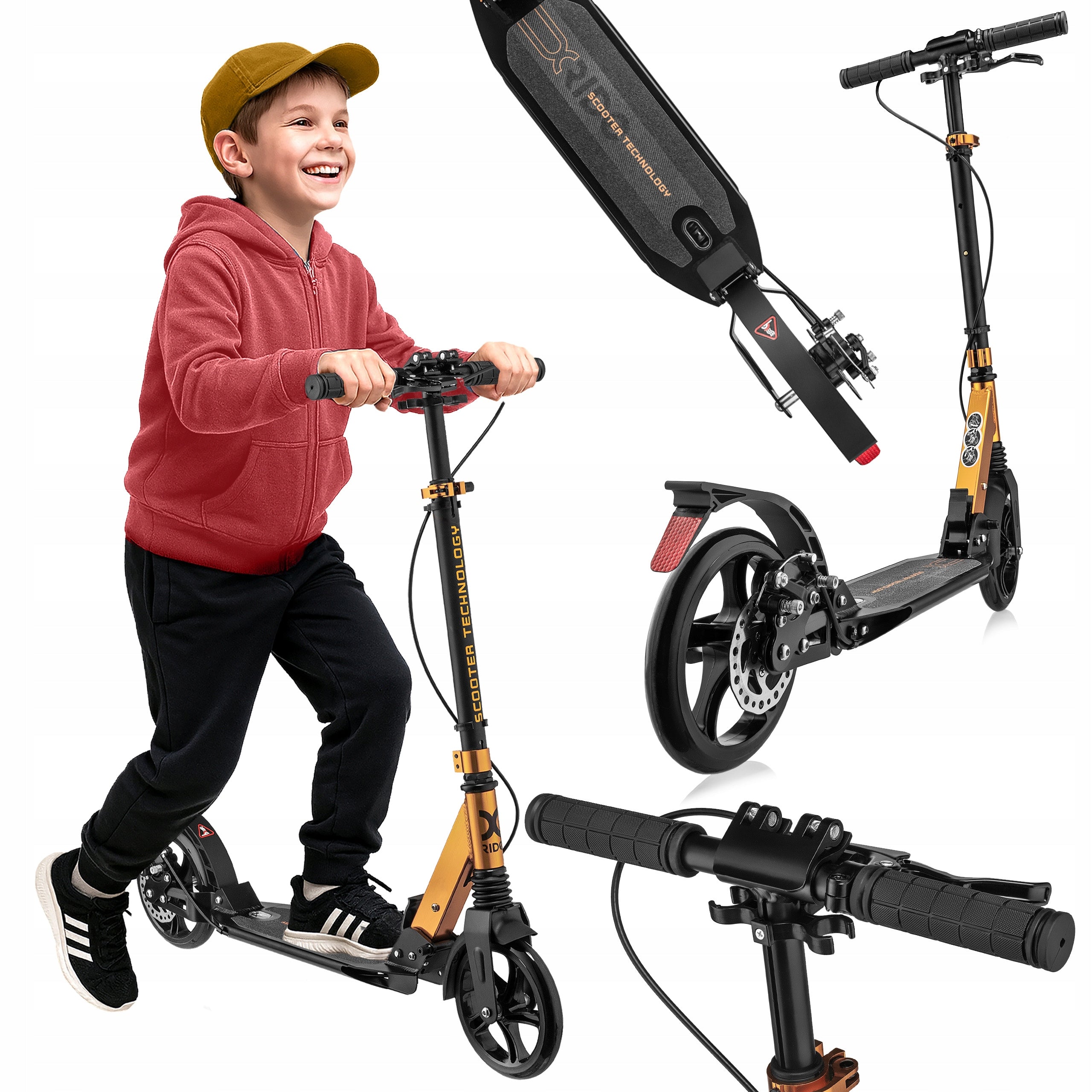 ALUMINIUM SCOOTER WITH DISC BRAKE ST2000 XRIDE