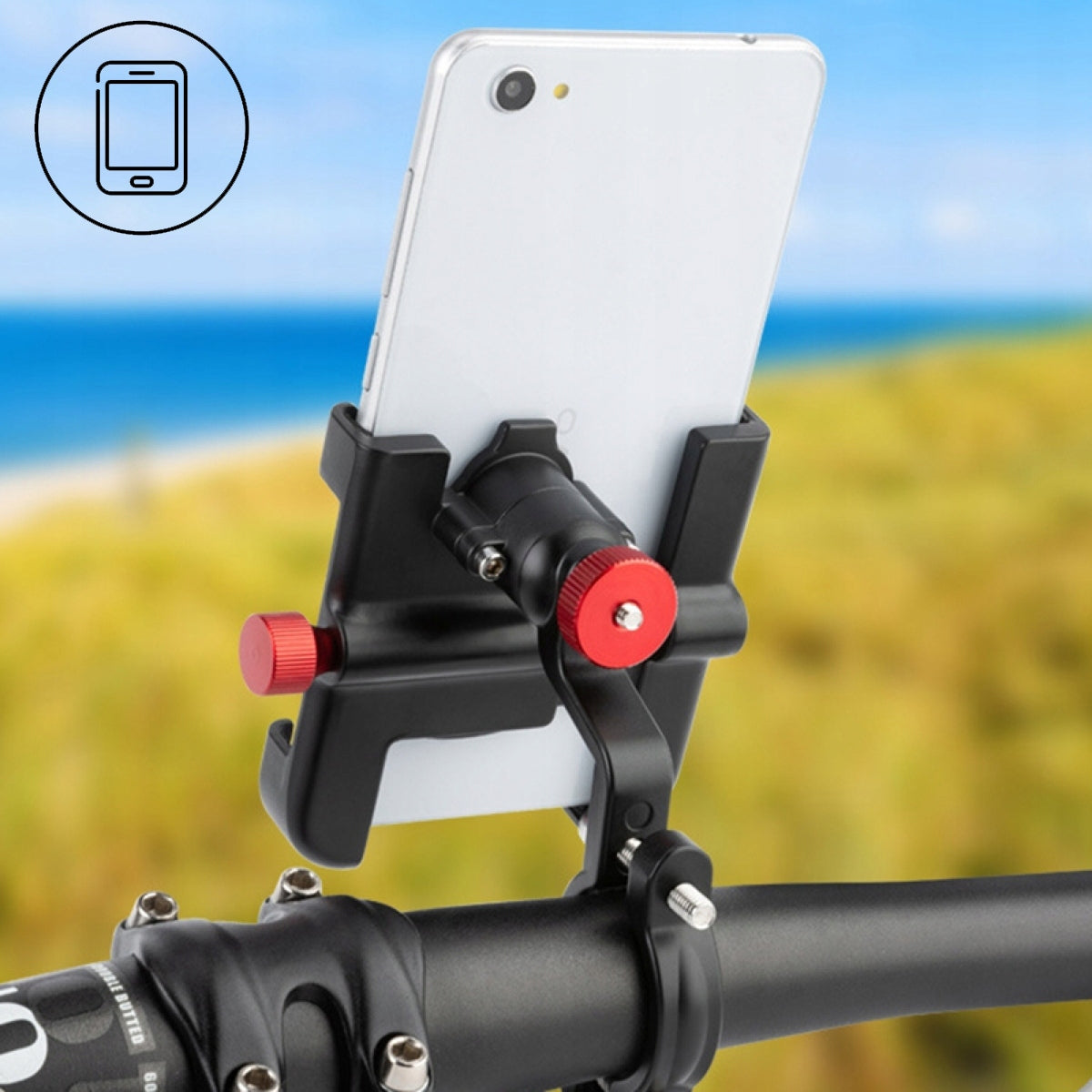 ALUMINUM BICYCLE PHONE HOLDER FOR MOTORCYCLE HANDLEBARS SCOOTER STROLLER Customs tariff code 87149990