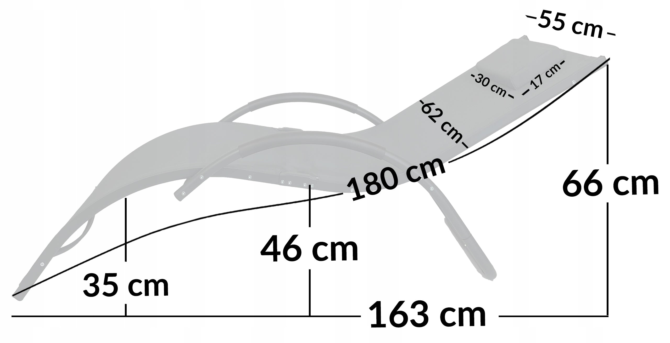 ALUMINUM CHAIR, GARDEN STRONG CHAIR, ZERO GRAVITY SWING CHAIR, BLACK Packaging status original
