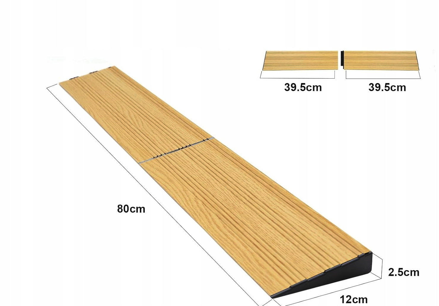 ALUMINUM CURB RAMP BRIGHT 1000KG STRONG DRIVEWAY TROLLEY 80X12X2,5 Brand Liekumm