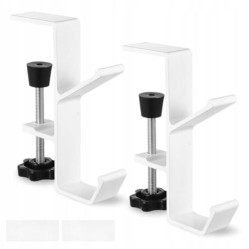 ALUMINUM DESK BAG HOLDER ADJUSTABLE HOOK FOR 5KG 2PCS Brand no brand