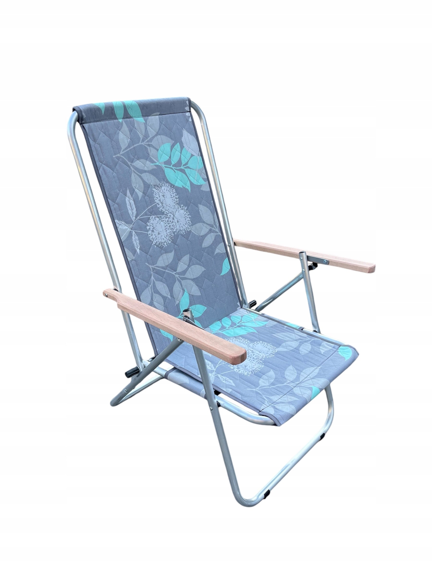 ALUMINUM GARDEN BEACH CHAIR 120 KG FOLDING Kind sunbed