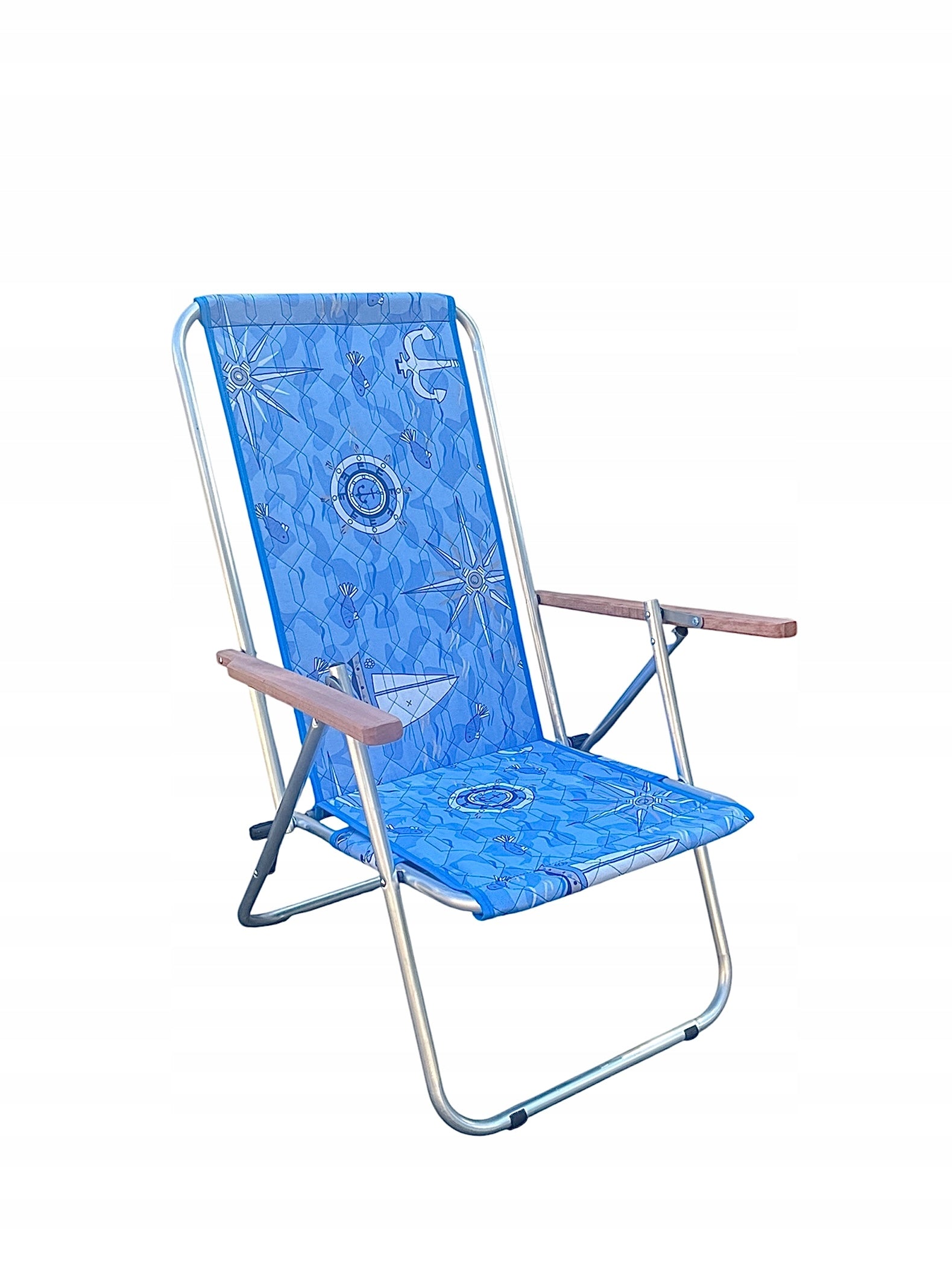 ALUMINUM GARDEN BEACH CHAIR 120 KG FOLDING