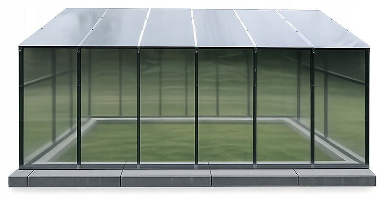 ALUMINUM GARDEN GREENHOUSE 12,6m2 POLYCARBONATE TUNNEL 210X606 PTF Manufacturer code PPA-12