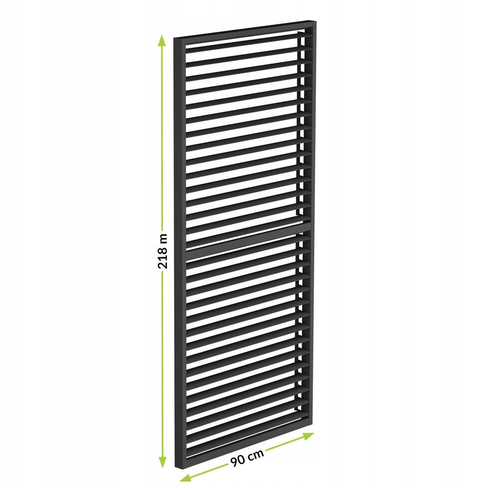 ALUMINUM LOUVER PANEL FOR PERGOLA 3M ANTHRACITE MOVABLE SIDE WALL THIS Manufacturer Mirpol