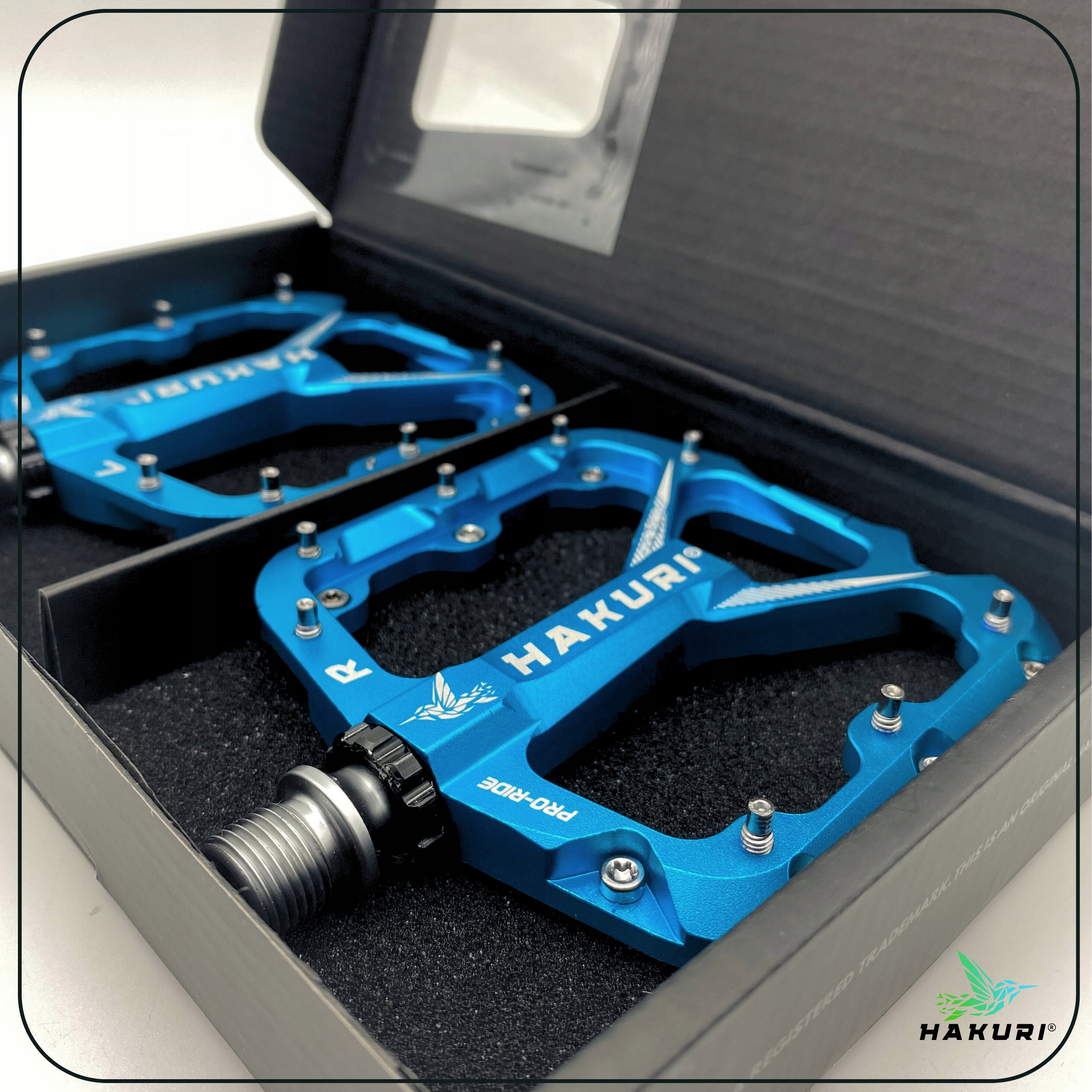 ALUMINUM PLATFORM BICYCLE PEDALS WITH PINS 3 MACHINE BEARINGS LIGHTWEIGHT Packaging status original