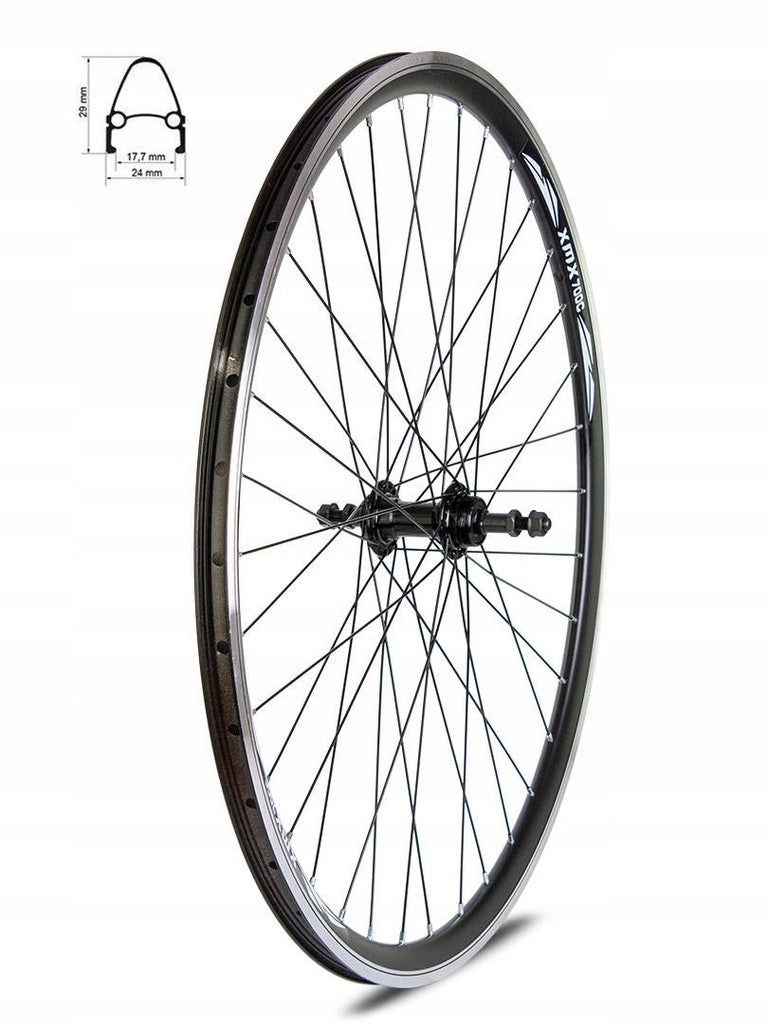 ALUMINUM REAR WHEEL TAPERED RIM - 28"