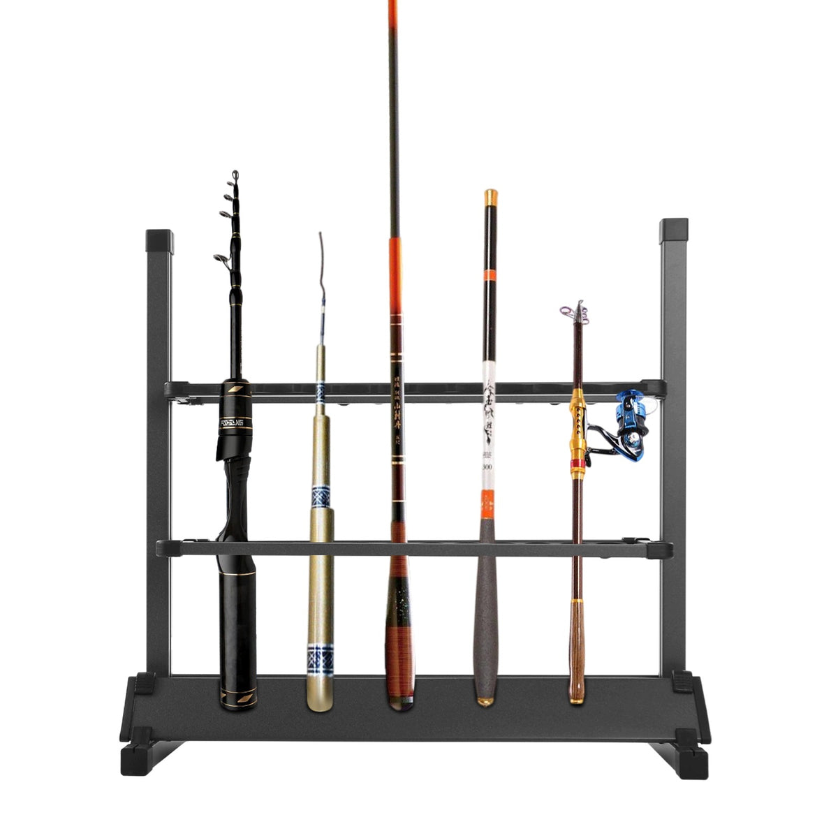 ALUMINUM ROD STAND FOR 24 PIECES, ADJUSTABLE