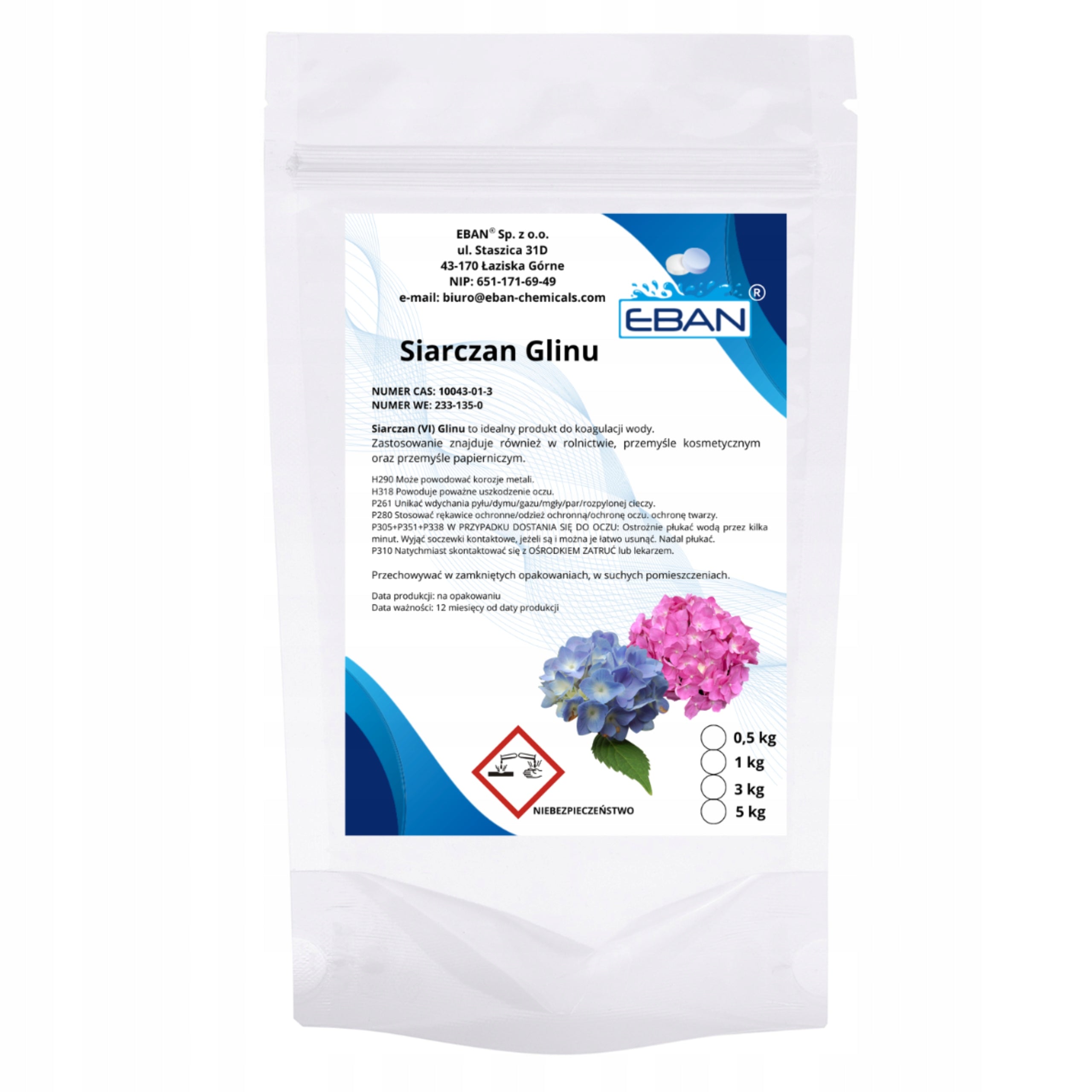 ALUMINUM SULFATE Blue Hydrangeas Soil Acidification Lowers PH Fertilizer 1kg Form granules