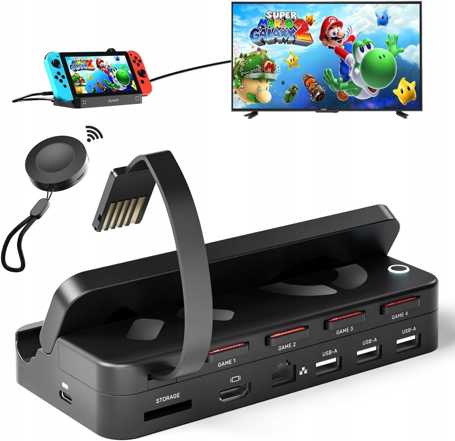 ALXUM PRO SWITCH MULTI-CHAMBER CARD READER COMPATIBLE WITH NINTENDO