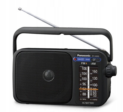 AM Network Battery Radio, FM Panasonic RF-2400 Portable Black EAN (GTIN) 5025232863440