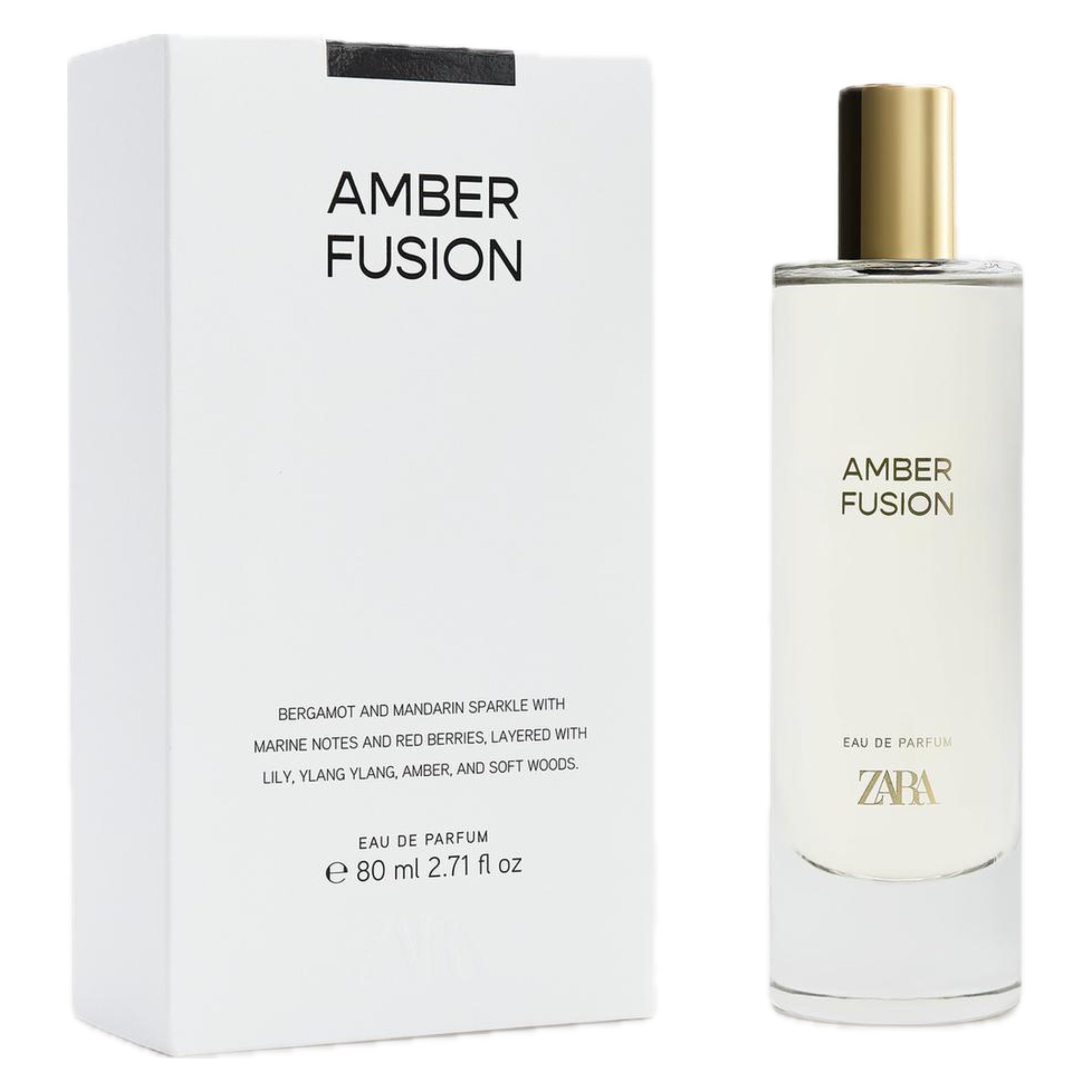 AMBER FUSION 80 ml Zara Perfume BOX