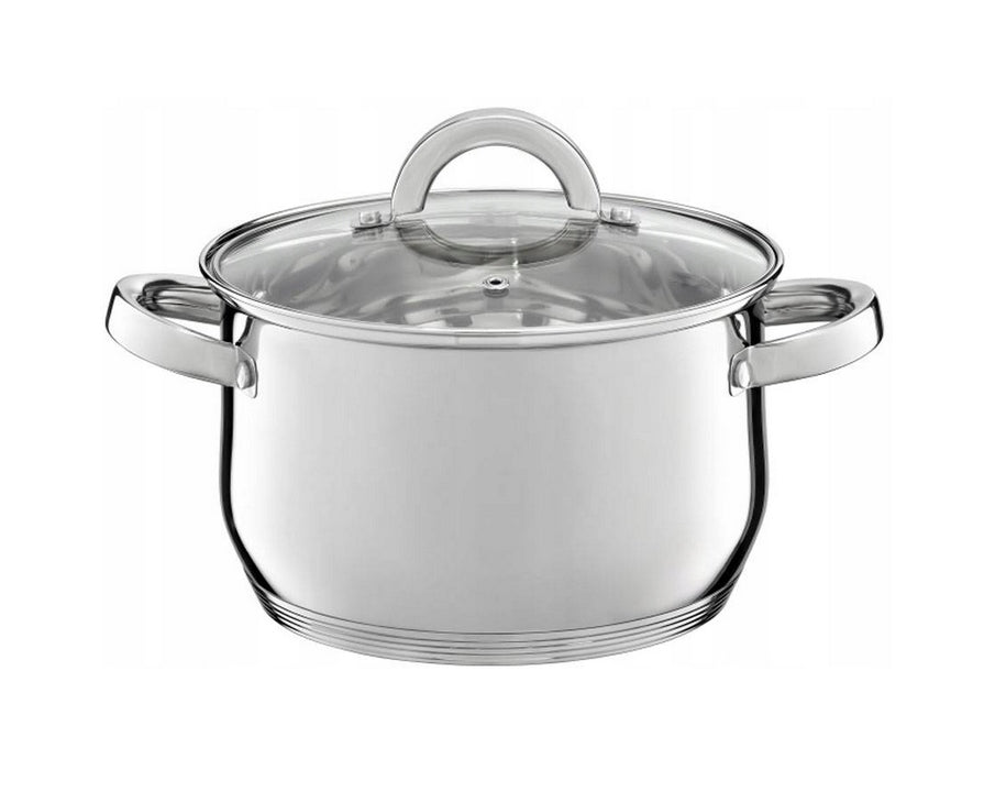 AMBITION 8 POTS STAINLESS STEEL BERRY STEEL POT SET FOR INDUCTION GAS Line Berry
