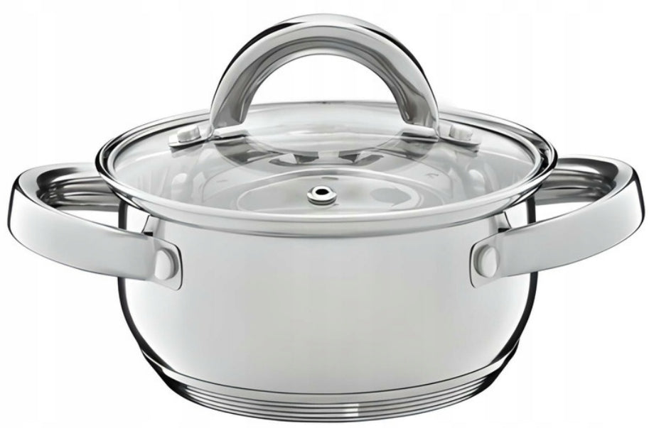 AMBITION 8 POTS STAINLESS STEEL BERRY STEEL POT SET FOR INDUCTION GAS Number of items in the set 8