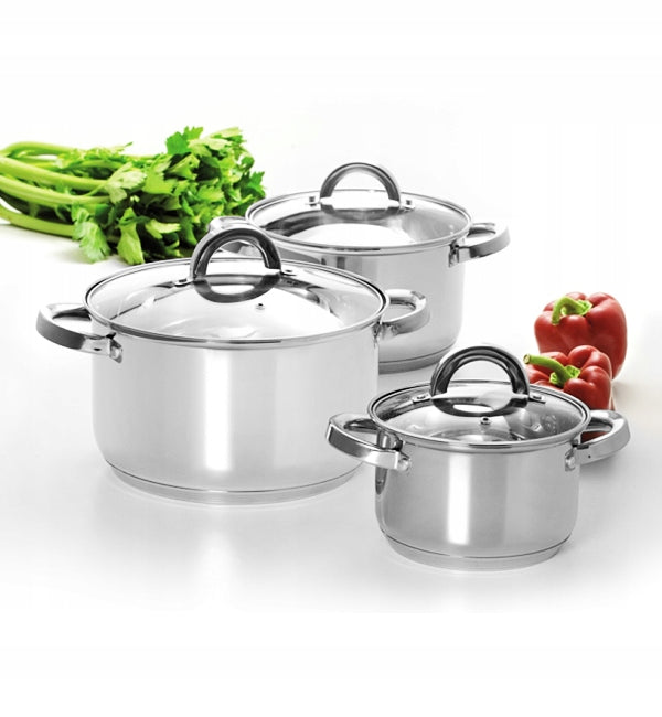 AMBITION BERRY POT SET 6 EL LIDS STAINLESS STEEL Manufacturer code 68878