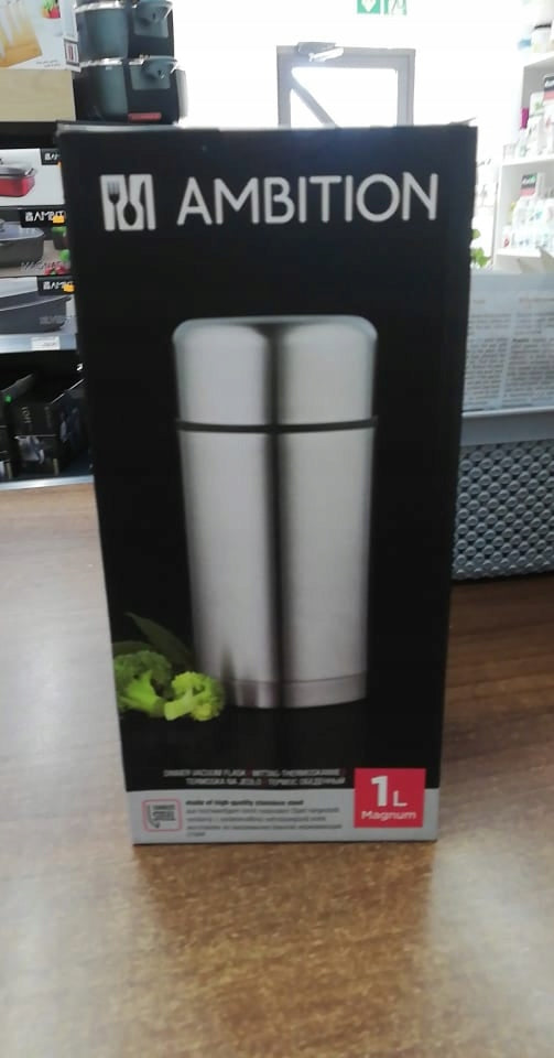 AMBITION DINNER THERMOS LUNCH CONTAINER 1000ML Color gray