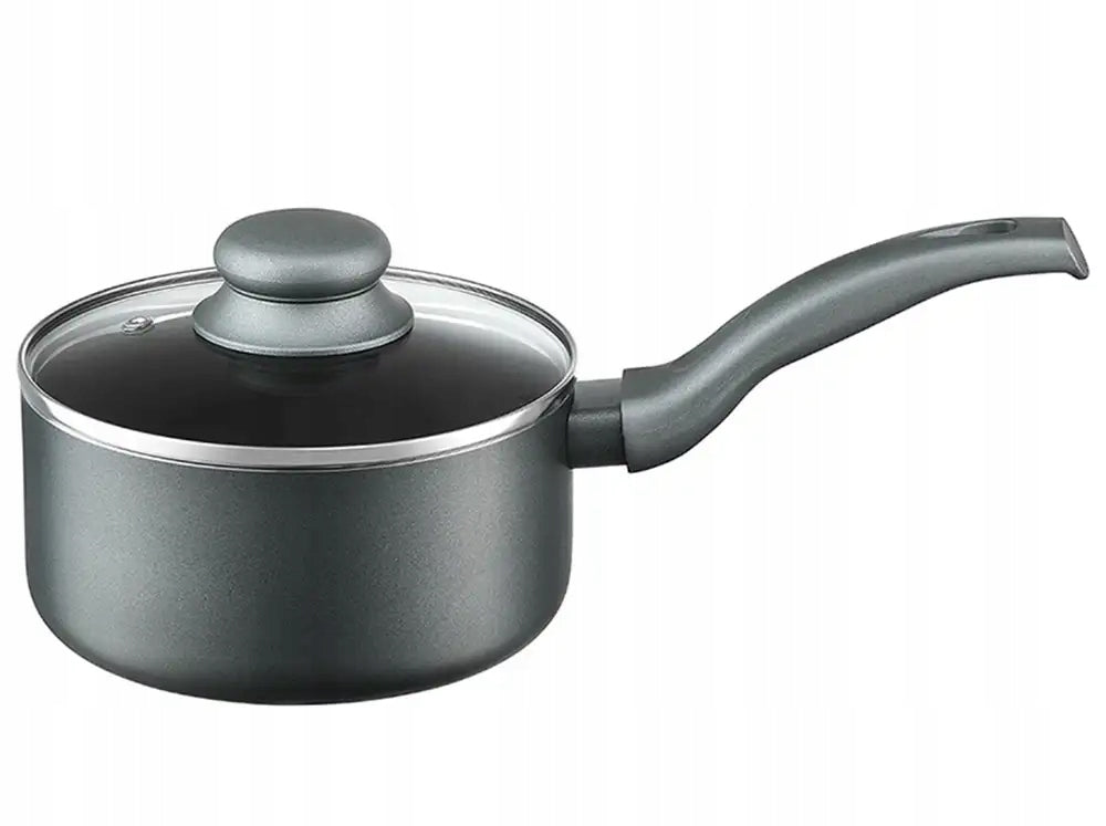 AMBITION GRAPHITE Set of pots with lids 20, 24, 28 cm + Roundabout 16 cm Line Graphite