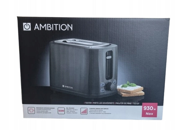 AMBITION TOASTER NOX BLACK Power rating 930 W
