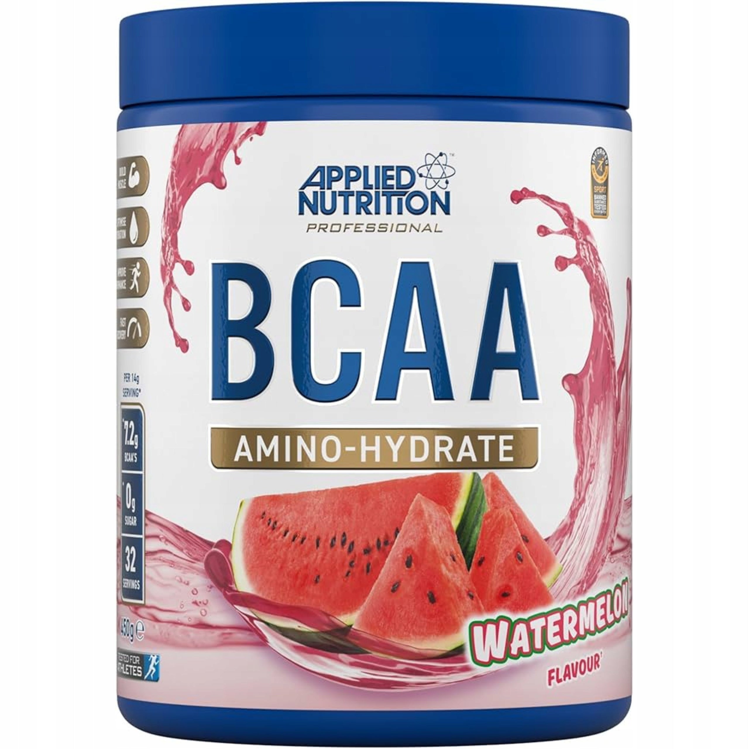 AMINO ACIDS APPLIED NUTRITION BCAA AMINO-HYDRATE STRENGTH REGENERATION POWER 450g