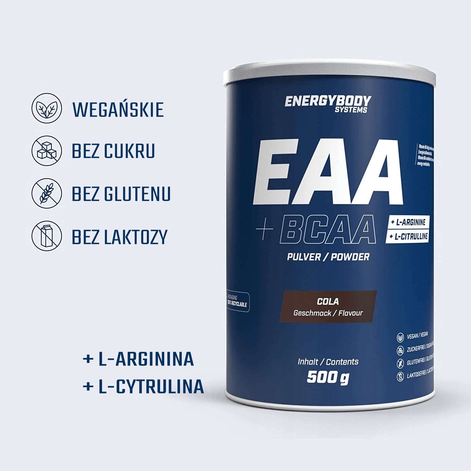 AMINO ACIDS EAA + ARGININE + CITRULLINE + B6 - cola Brand Energybody
