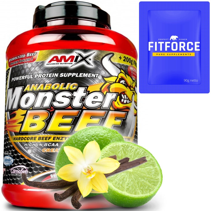 AMIX ANABOLIC MONSTER BEEF PROTEIN 90% Beef PROTEIN Hydrolyzate Expiration date at least six months from the date of purchase