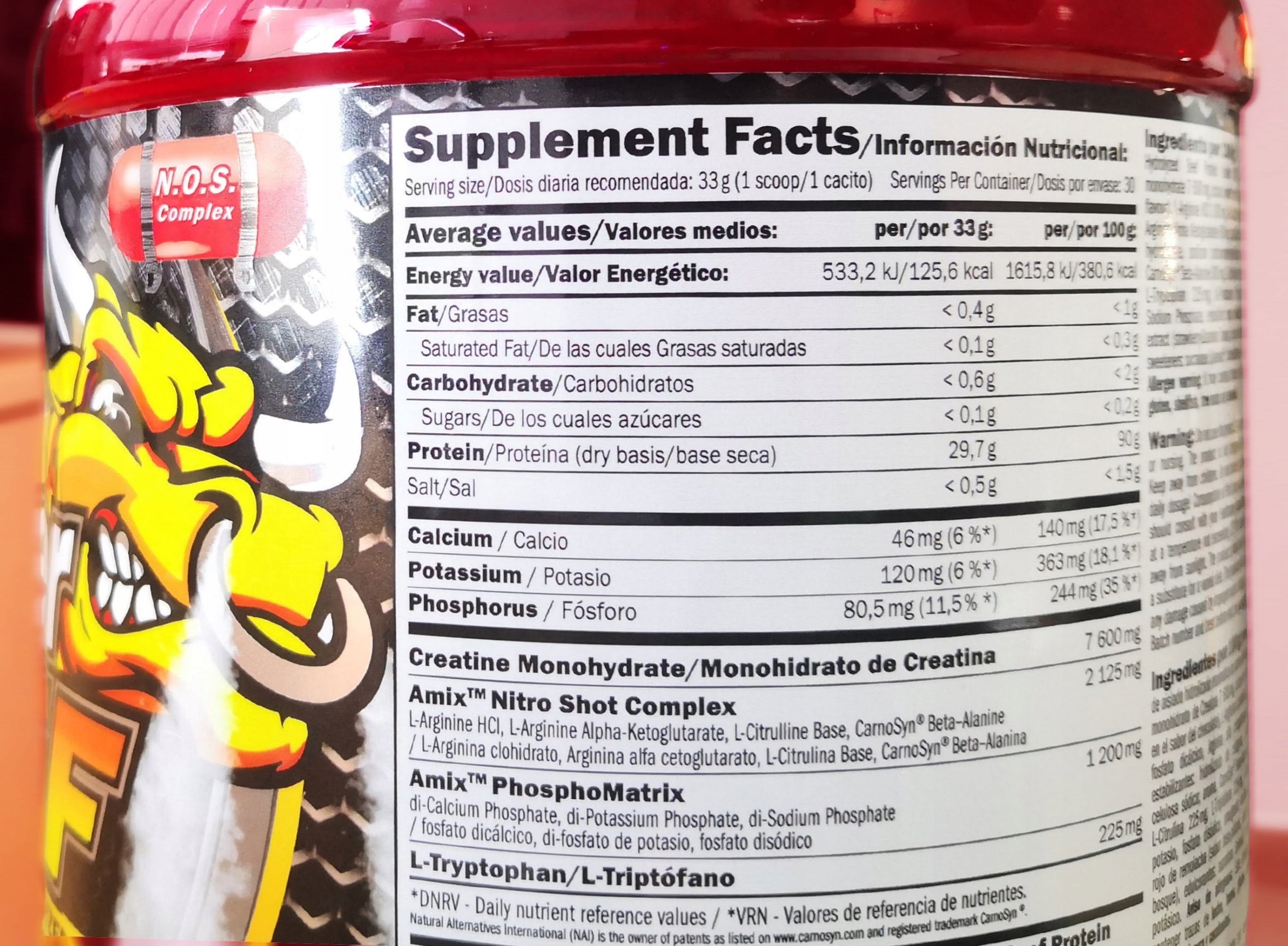AMIX ANABOLIC MONSTER BEEF PROTEIN 90% Beef PROTEIN Hydrolyzate Packaging status original
