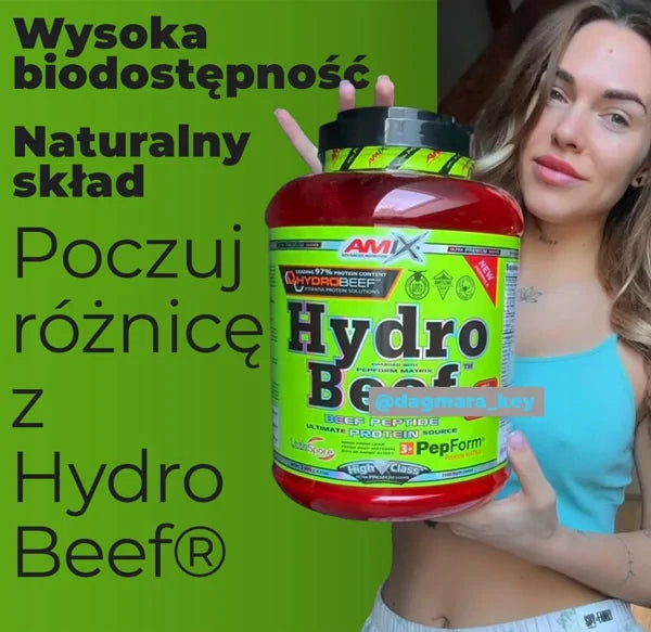 AMIX NUTRITION HYDRO BEEF 2KG Beef Protein Powder - Chocolate Cherry Packaging status original