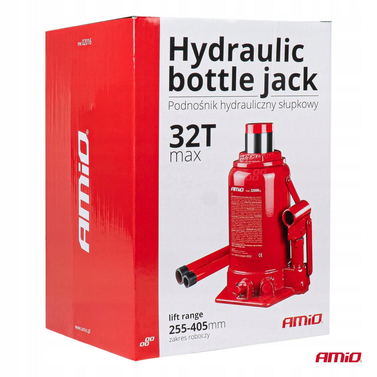 AMiO-2016 BOTTLE POST LIFT HYDRAULIC LEVER POST 32T Product weight with unit packaging 0.15 kg