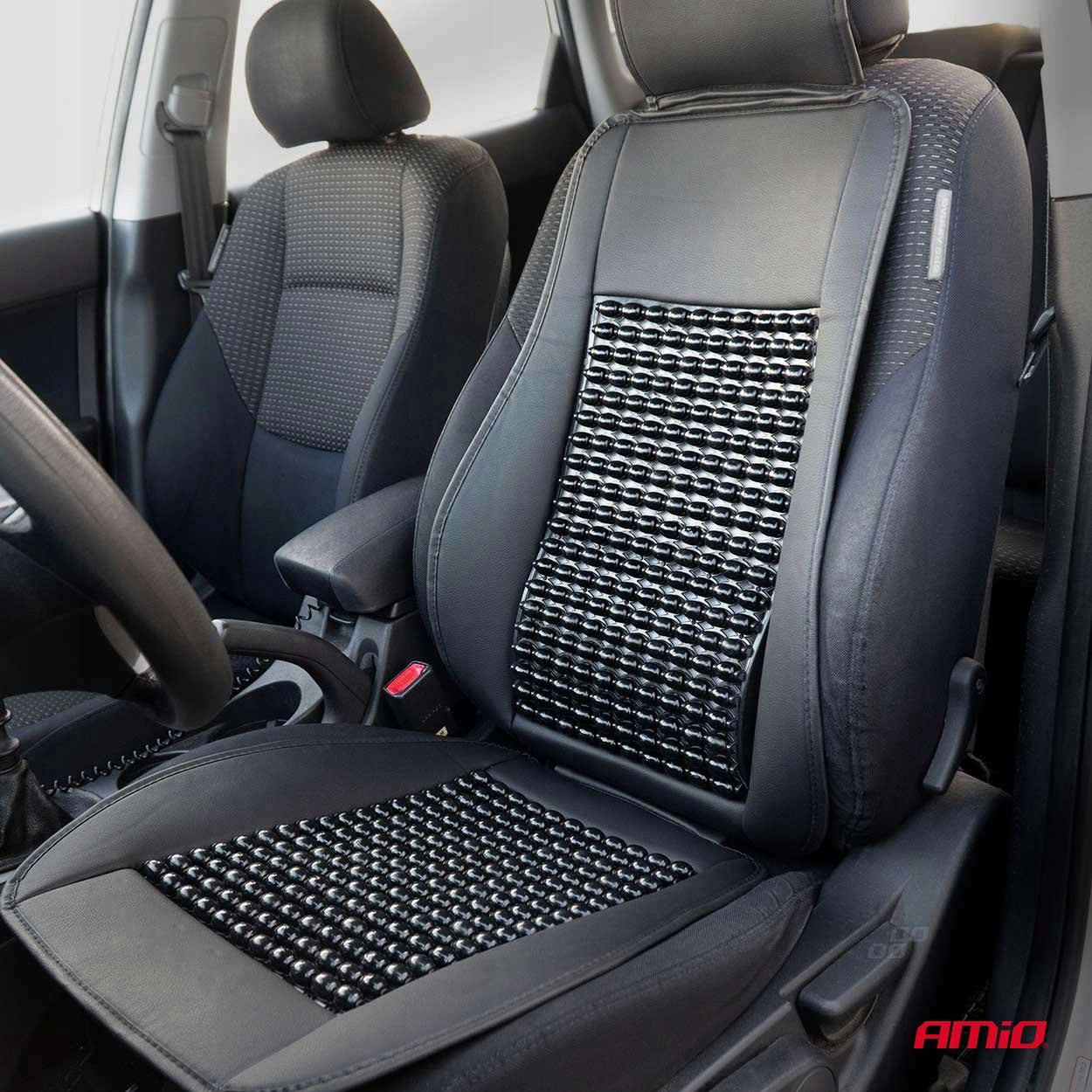 AMiO SEAT MAT SEAT BEADS WITH BACK SUPPORT FOR CAR Packaging status original