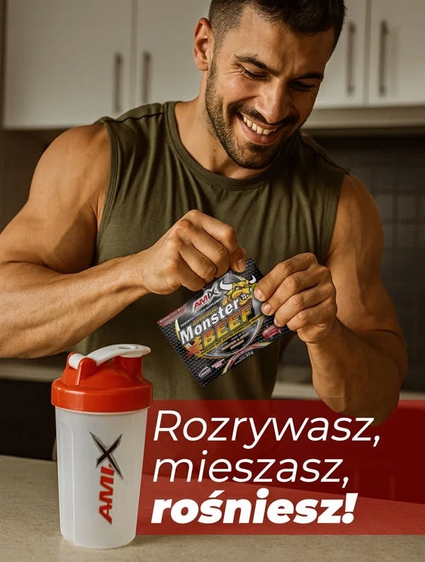 ANABOLIC MONSTER BEEF PROTEIN PROTEINS Beef hydrolyzate 33g Amix Packaging status original