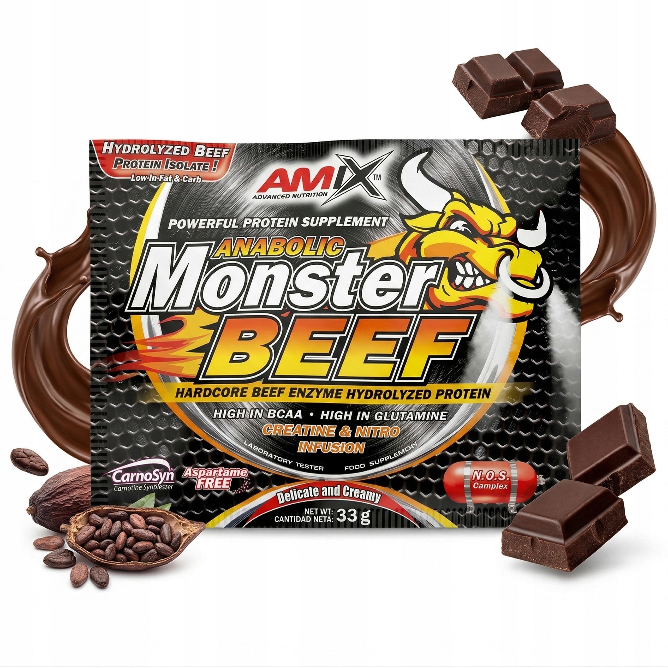 ANABOLIC MONSTER BEEF PROTEIN PROTEINS Beef hydrolyzate 33g Amix