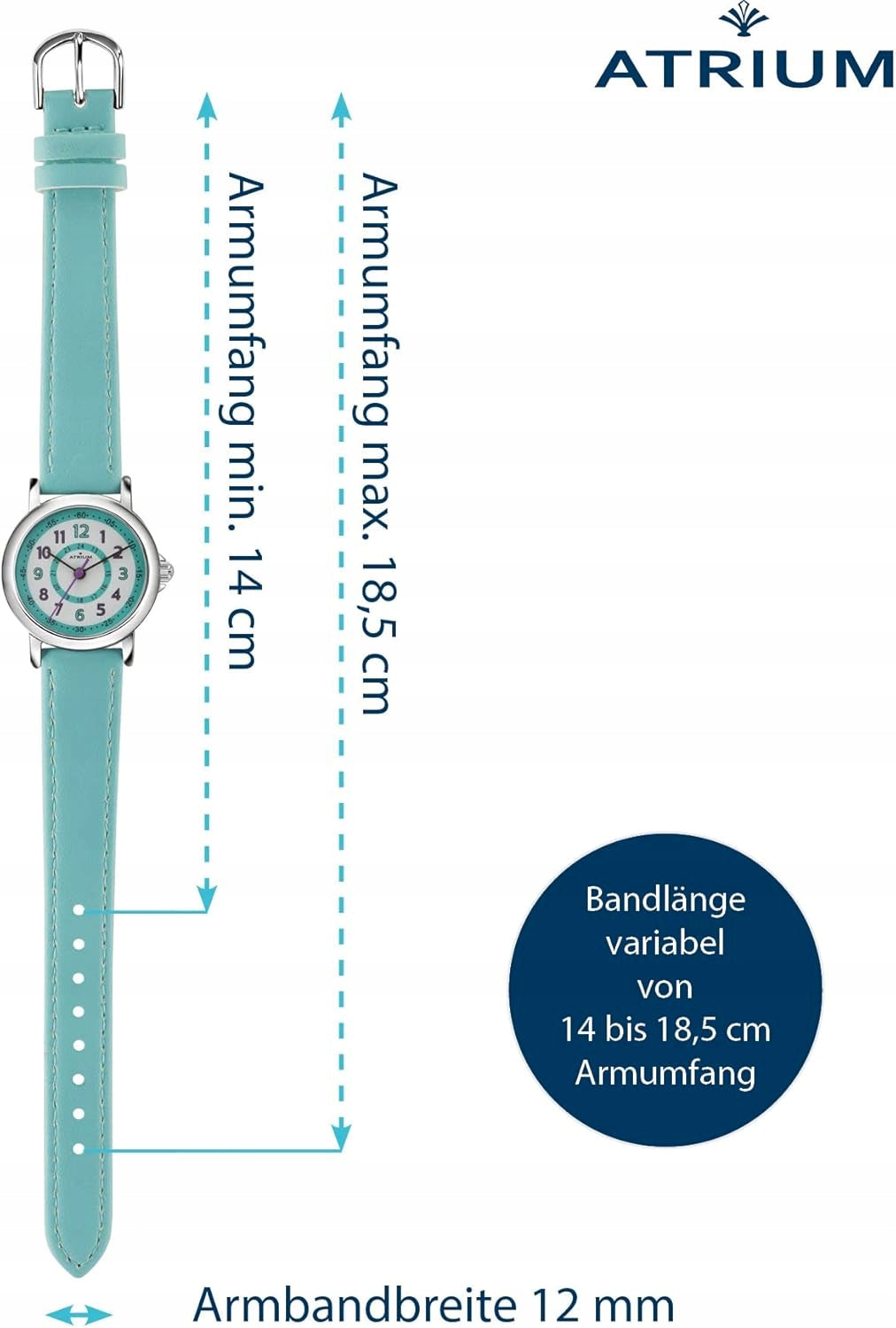 ANALOG QUARTZ WATCH FOR GIRLS 5BAR STRIP SYNTHETIC SKIN Brand Bowa
