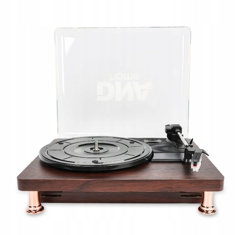 ANALOG TURNTABLE BLUETOOTH AUX RCA HEADPHONES 33 45 78 MAHOGANY Brand DNA