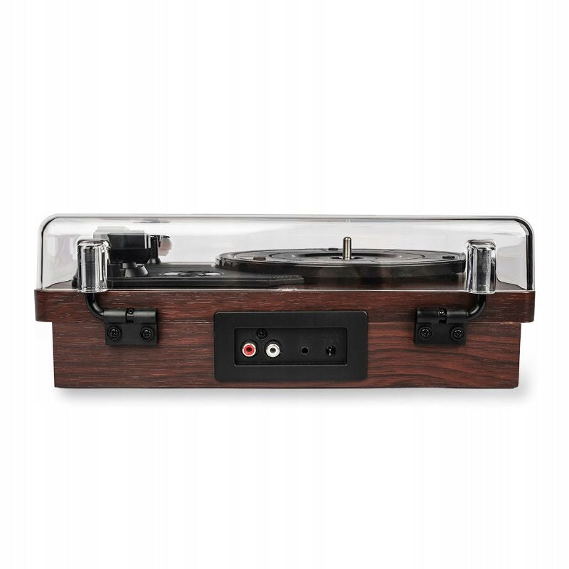 ANALOG TURNTABLE BLUETOOTH AUX RCA HEADPHONES 33 45 78 MAHOGANY Model TT1