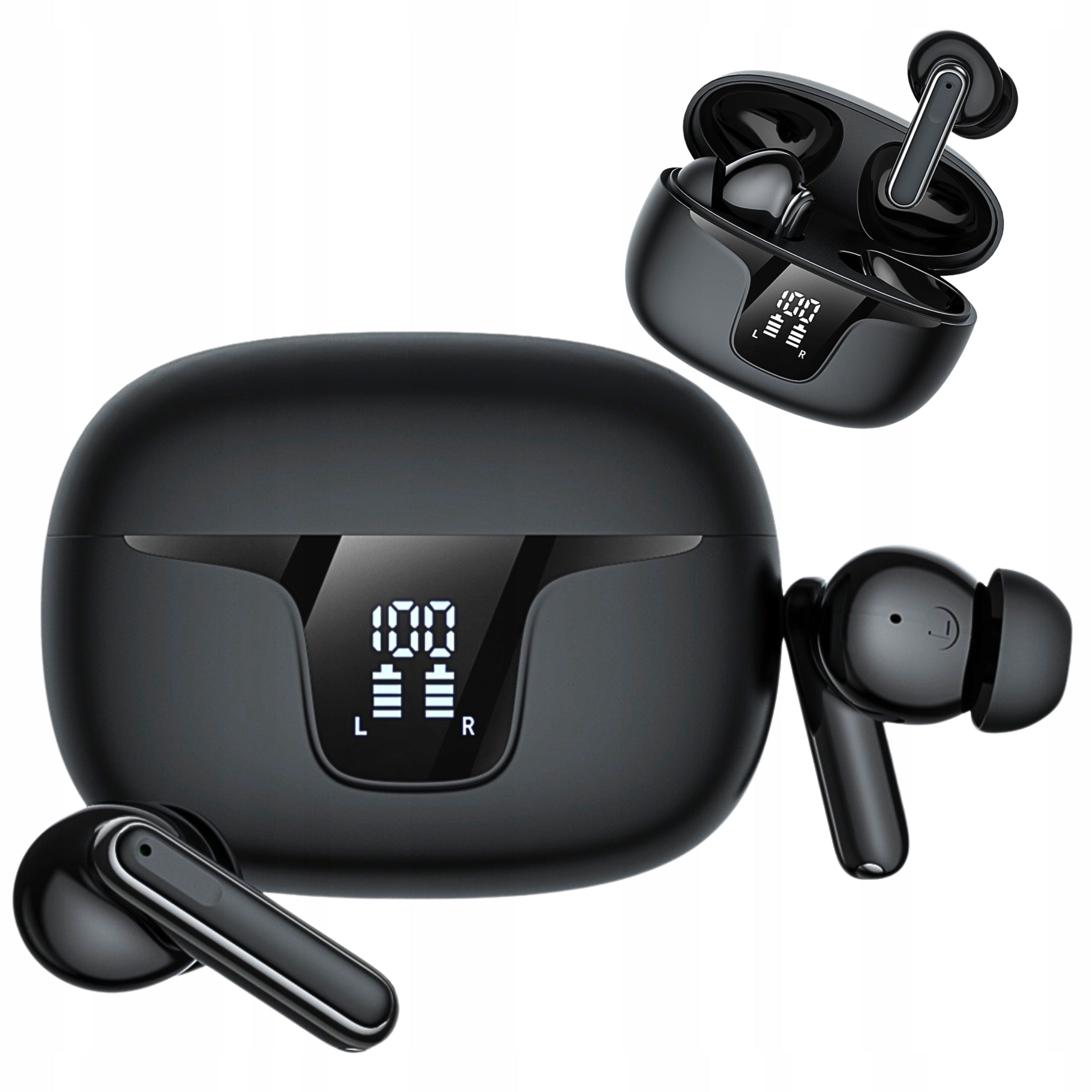 ANC XY19 WIRELESS IN-Ear HEADPHONES WATERPROOF GAMING LED SCREEN Manufacturer code elonix xy19