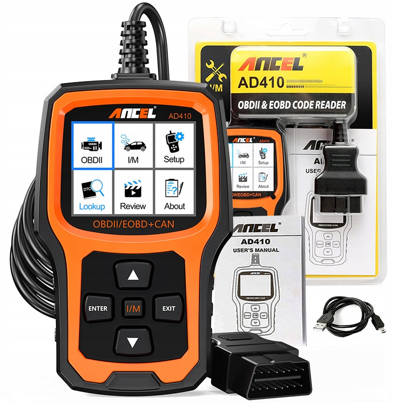 ANCEL AD410 OBDII All OBD2 Cars 1996 Support Polish language obd eleven