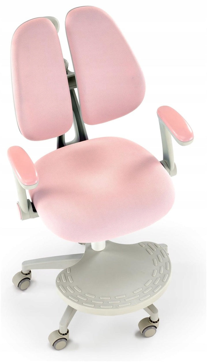ANDRE Children's Swivel Armchair | Pink | Comfortable for Desk | Footrest Packaging status original